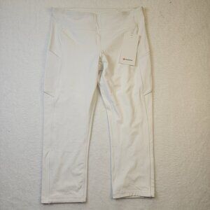 Lululemon Speed Up Crop Womens Sz 10 White NWT Luxtreme Hugging Fabric 3 Pocket